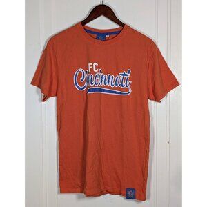 FC Cincinnati Shirt Size Large Cincy FCC Soccer Tee Orange MLS Unisex Nippert